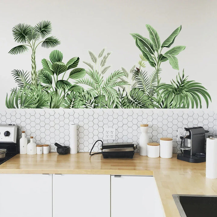 Large African Tropical Tree Wall Stickers