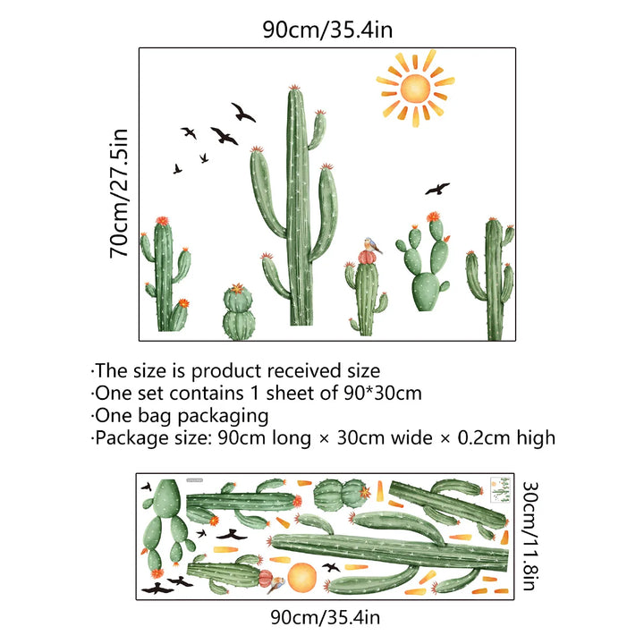 Large African Tropical Tree Wall Stickers