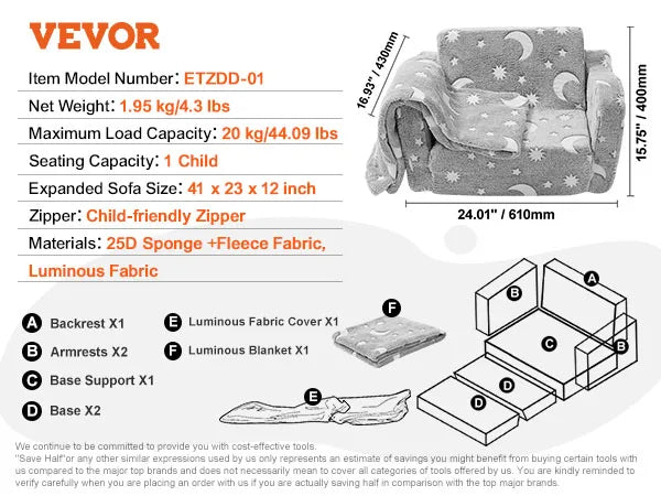 Play Couch Kids Sofa